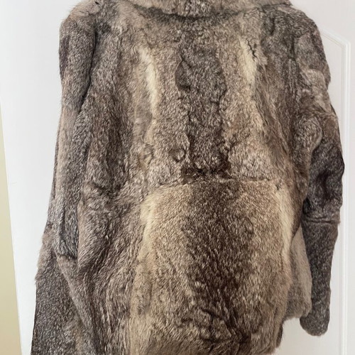 Rabbit fur coat used, small-medium, in nice colors