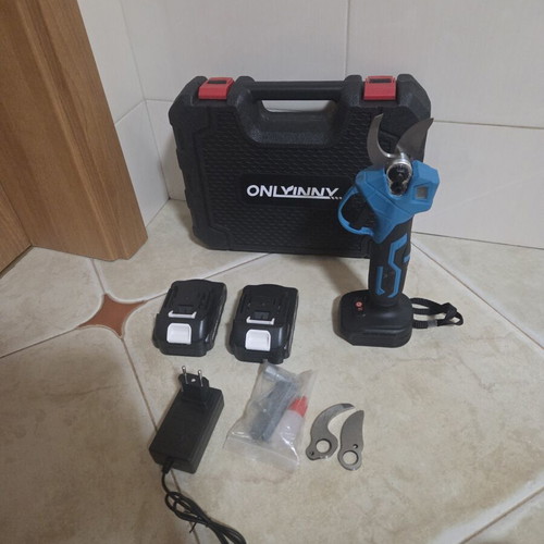 OnlyinNY 21V Cordless Pruning Shears with 2 Batteries and Charger