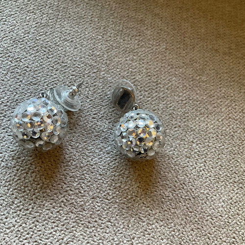 Silver earrings for pierced ears