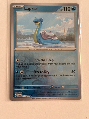 Lapras 016/091 Sv: Paldean Fates Reverse Holo καινούργιο