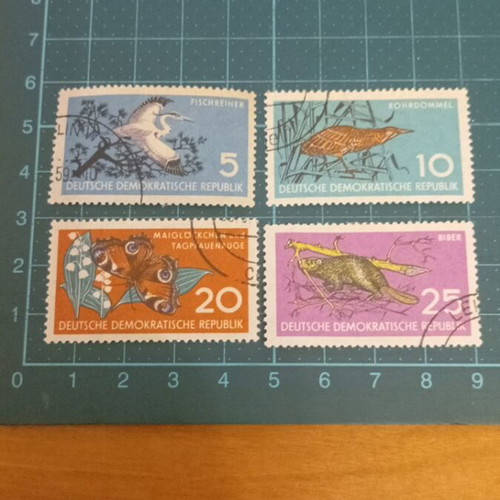 Germany DDR stamps 1959 nature protection like new
