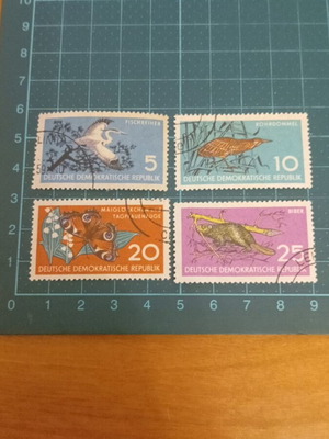 Germany DDR stamps 1959 nature protection like new