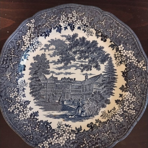 Vintage English Ironstone Plates set of 13, like new