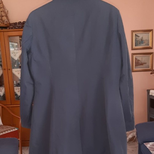 Benetton women's trench coat used, dark blue, size 46