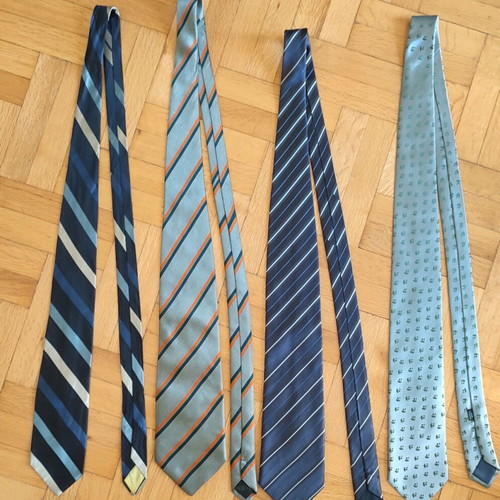 Ties used, pack of 4 pieces