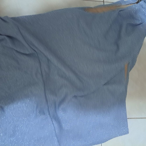 Dress blue with silver shine like new, formal event, size XL/L