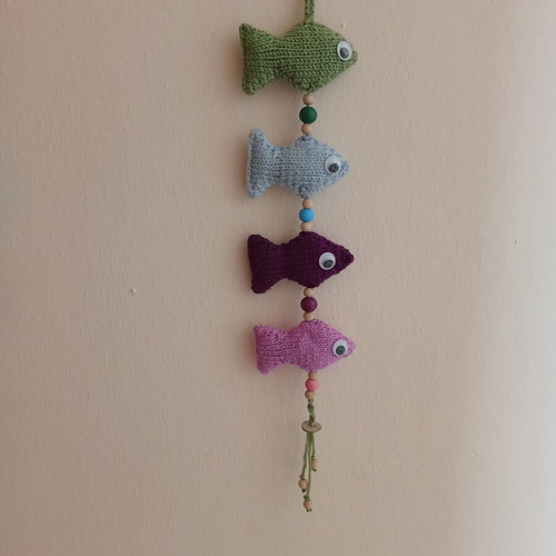 Knitted fish handmade, new