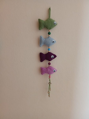 Knitted fish handmade, new