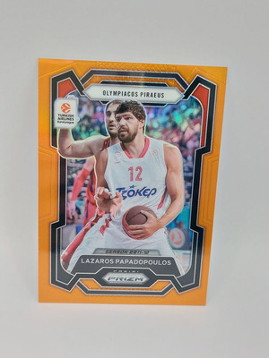 Euroleague Prizm Λάζαρος Παπαδόπουλος orange /49 σαν καινούργιο