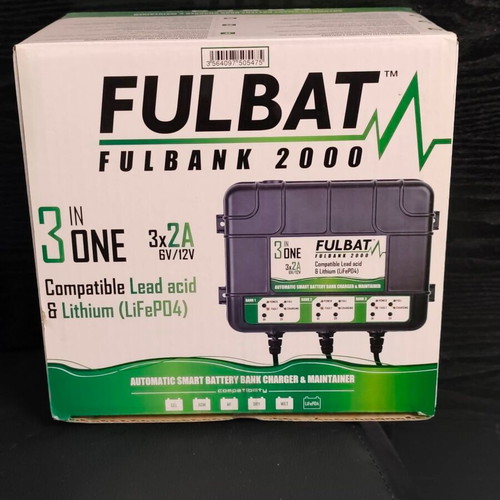 Fulbat Fulbank 2000 smart battery charger 3-in-1 new