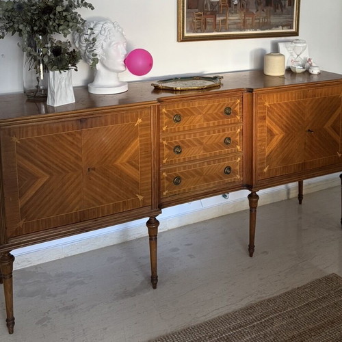 Buffet solid oak Englezakis, 1960