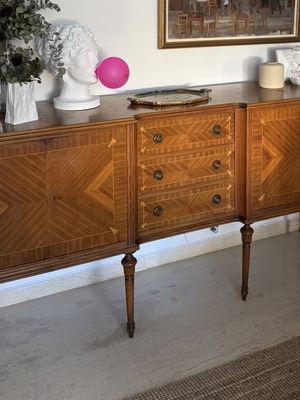 Buffet solid oak Englezakis, 1960