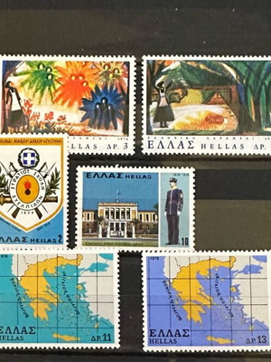 Ελληνικά γραμματόσημα 1978, 3 πλήρεις σειρές ασφράγιστες καινούργιες