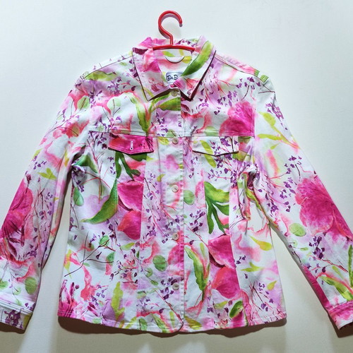Betty Barclay multicolor cotton stretch jacket like new, size 44