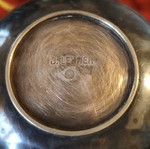 Art Krupp Berndorf vintage ashtray with hammered alpacca finish