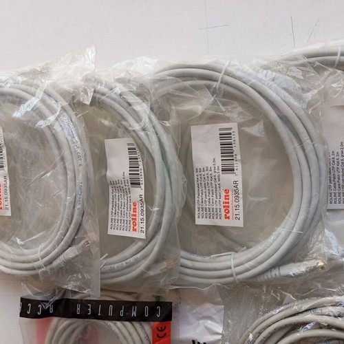 Καλώδια δικτύου UTP Cat 6+5 καινούργια, σετ 7 τεμαχίων