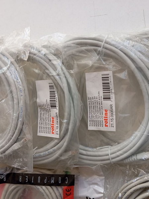 Καλώδια δικτύου UTP Cat 6+5 καινούργια, σετ 7 τεμαχίων