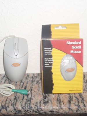 Smart Choice Scroll Mouse PS/2 new, beige-gray