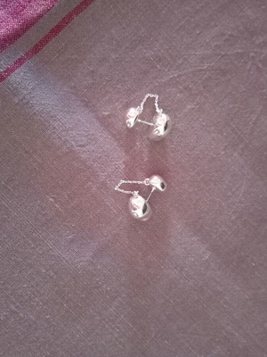 COS earrings in silver recycled brass