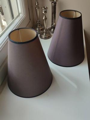Vintage lamp shades used, set of 2