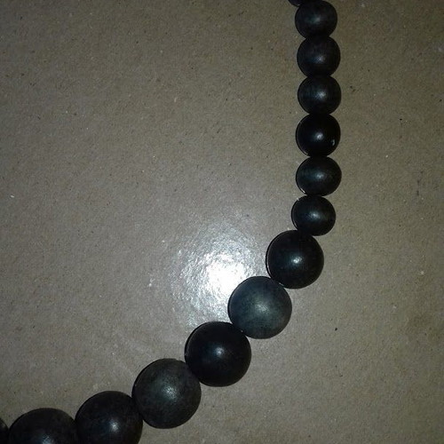 Ecological necklace like new, black wood