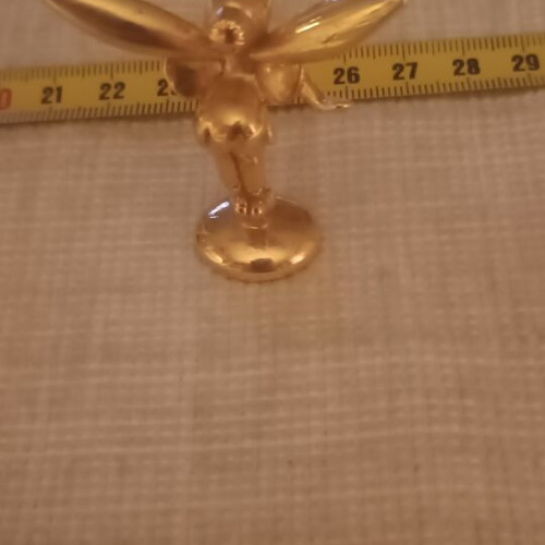 Disney Tinker Bell gold metal figure like new, collectible
