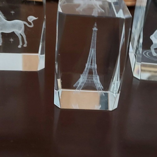 Decorative crystal pieces like new, set of 3