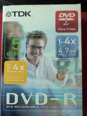TDK DVD-R πακέτο 5 τεμαχίων με εξώφυλλα τύπου βιβλίου καινούργιο