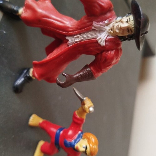 Captain Hook and a Pirate figures like new from Pirates of the Caribbean