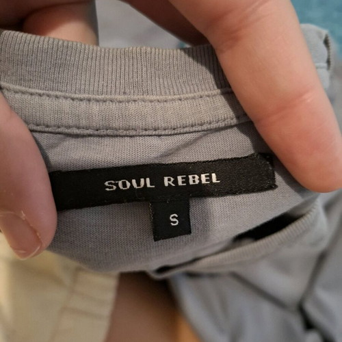 T-shirts size S like new, gray