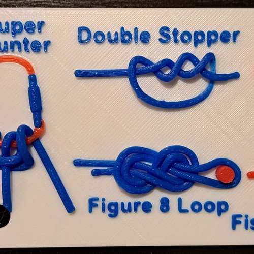 Backpack Rescue Knots Reference Card new