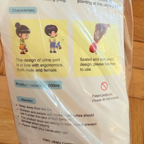 Portable urine bottle new, 600ml, travel