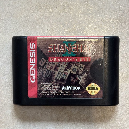 Shanghai II Dragon’s Eye Sega Genesis game