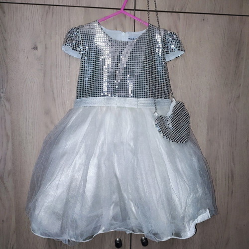 Miss EBITA children's dress size 5 like new with heart-shaped bag