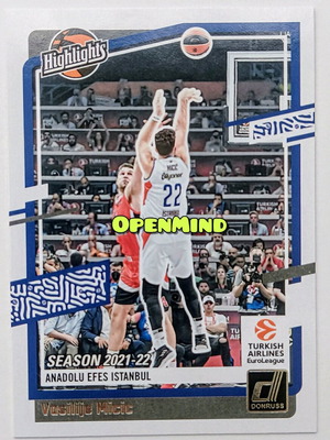 Vasilije Micic Card #3 Highlights Anadolu Efes Donruss Euroleague 2023-24 new