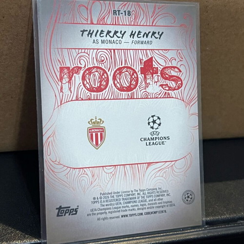 2025/26 Topps UCC Flagship Thierry Henry #RT-18 Roots like new