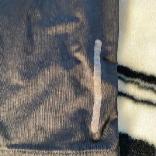 Capri elastic leggings L used with zip pocket black