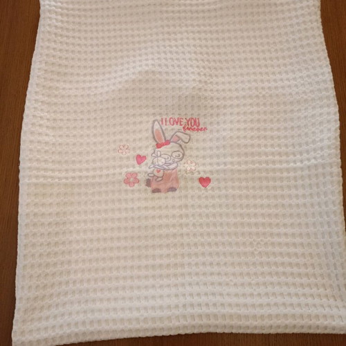 Piqué blanket white for crib completely unused