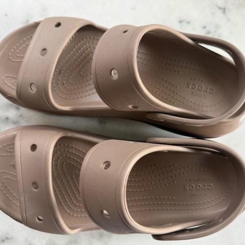 Crocs women's sandals W9 EU 39-40 brown taupe
