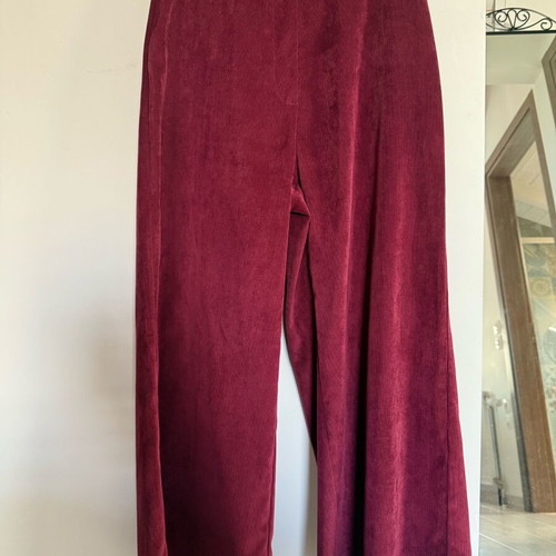 Madame Shou Shou corduroy pants high-waisted like new, multicolor
