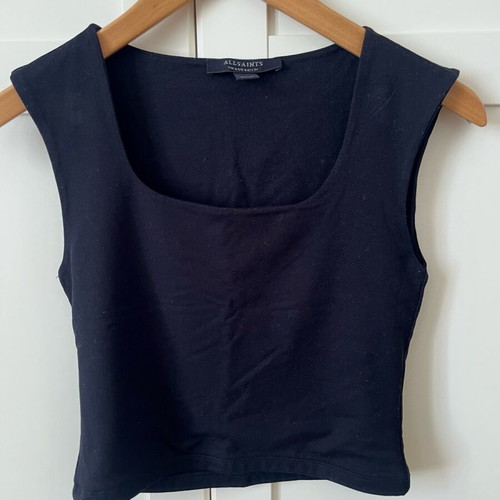 Allsaints black tank top S 36 like new
