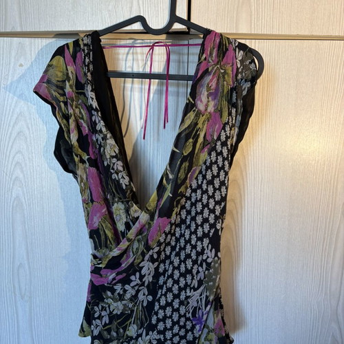 Silk blouse Raxevsky medium black like new