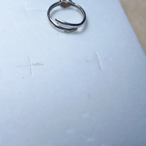 Silver 925° children's star ring with enamel, new, adjustable size