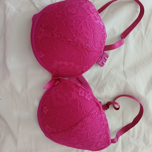 Med bra 75b used, push up and underwire, pink