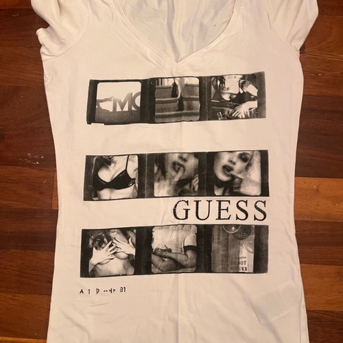 Guess t-shirt new, size M, black and white