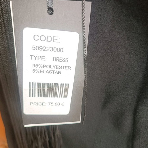 Anel black backless dress new, one size