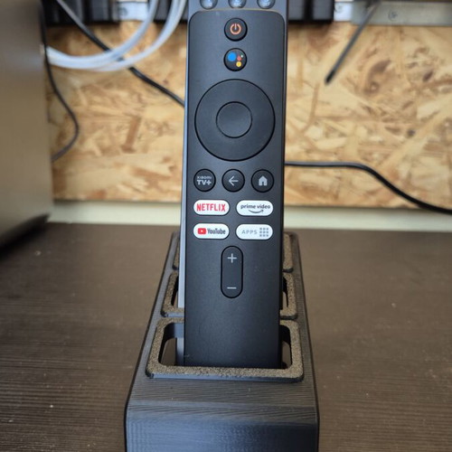 Remote control holder with 3 slots, minimalist design