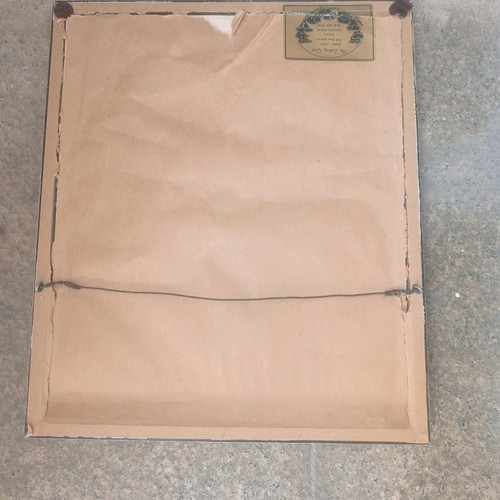 Large silver photo frame used, size 36x31 cm