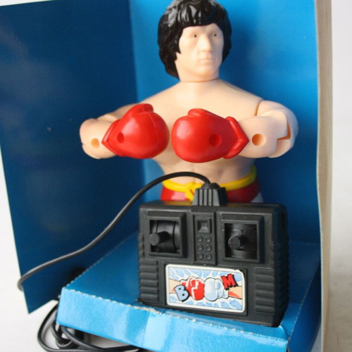 Vintage 80's Rocky Balboa Sylvester Stallone boxer figure new