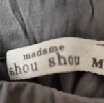 Madame Shou Shou skirt size M like new, black and gray, above knee
